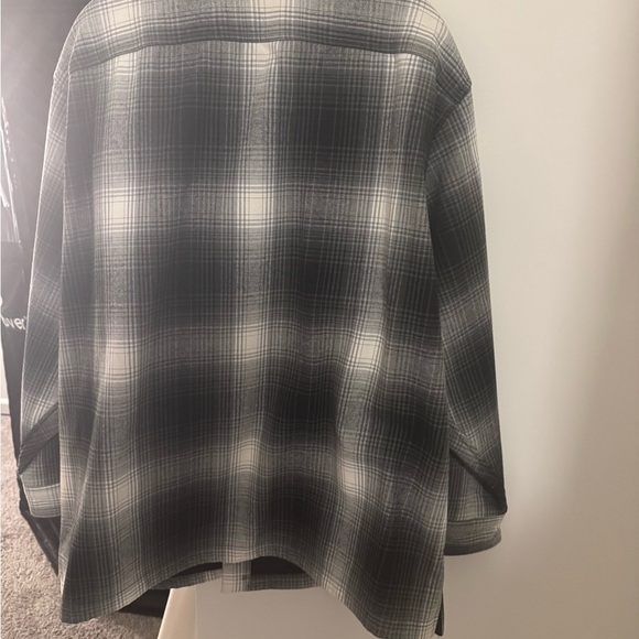 Flannel Button up Fleece Jacket - Picture 3 of 3
